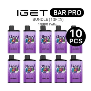 IGET Bar Pro 10000 Wholesale Box 10 Pack Bulk Buy Smart Screen