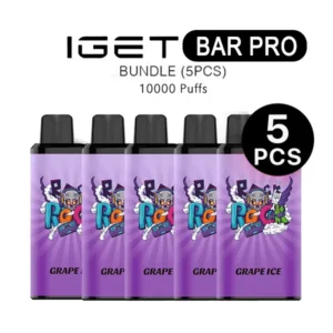 IGET Bar Pro 10000 5 Pack Cheap Super Saver Bundle Smart Screen