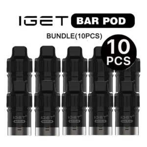 IGET Bar Plus Pods Wholesale Box 10 Pack Bulk Buy